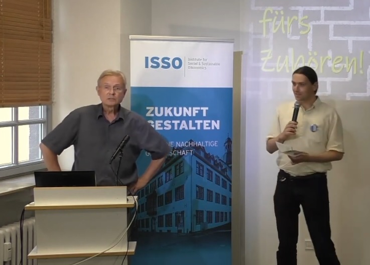 Martin Görlitz (ISSO) und Prof. Frank Hergert, Initiator der Gruppe Scientists for Future Koblenz, haben die Reihe über das Jahr moderiert