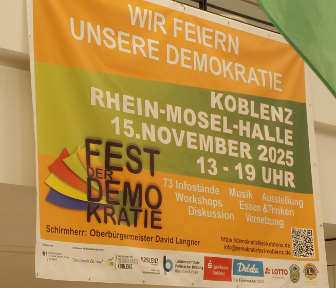 Gemeinsam das Miteinander gestalten: das Koblenzer Fest der Demokratie 2025